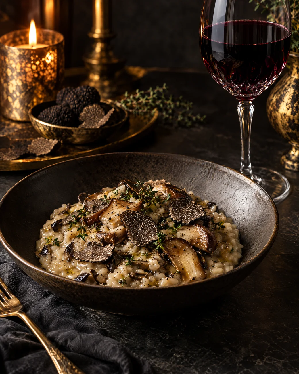Wild mushroom and truffle risotto